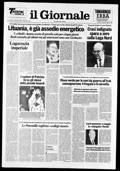 Il giornale : quotidiano del mattino